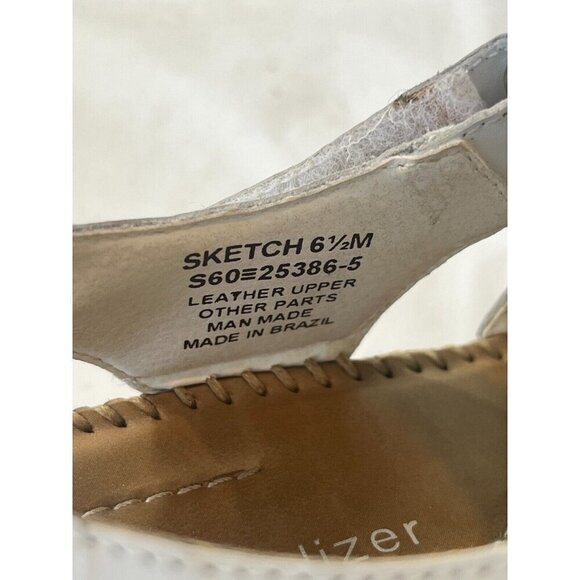 Naturalizer Sandals Strappy Sketch Slingback Comfort Shoe Womens sz 6.5 white - Picture 4 of 9